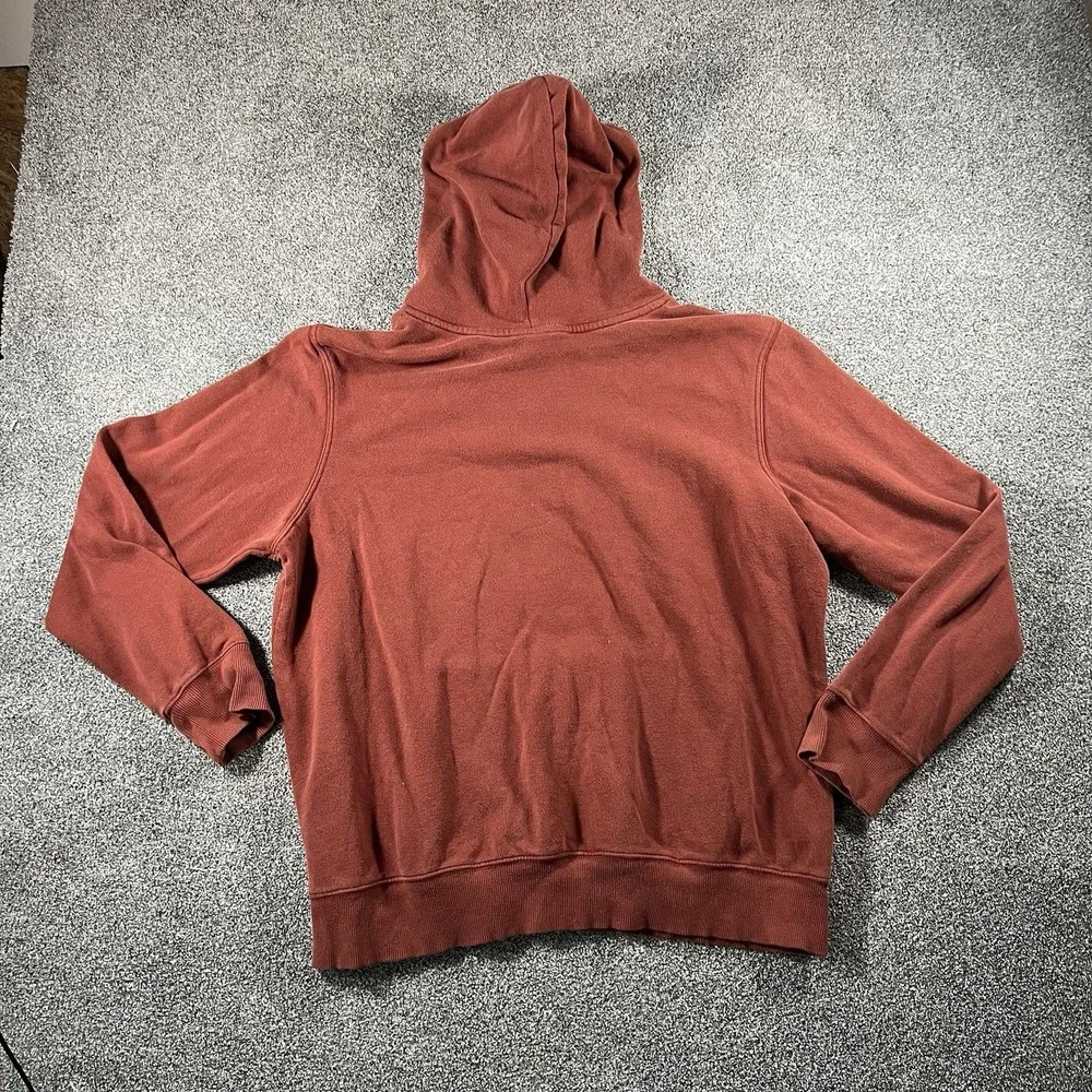 The North Face Mens Large Brown Pullover Hoodie Never Stop Exploring Sweatshirt